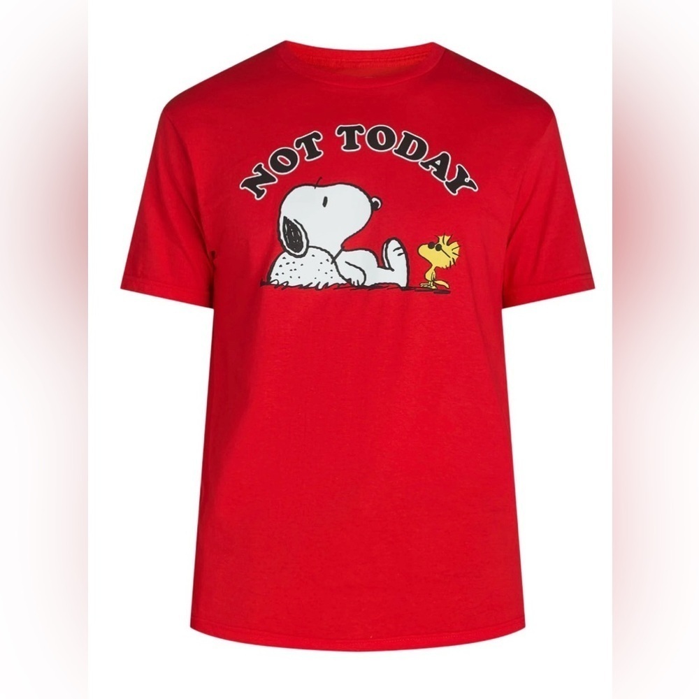Snoopy Men's & Big Men's Not Today Graphic Tee with Short Sleeves
